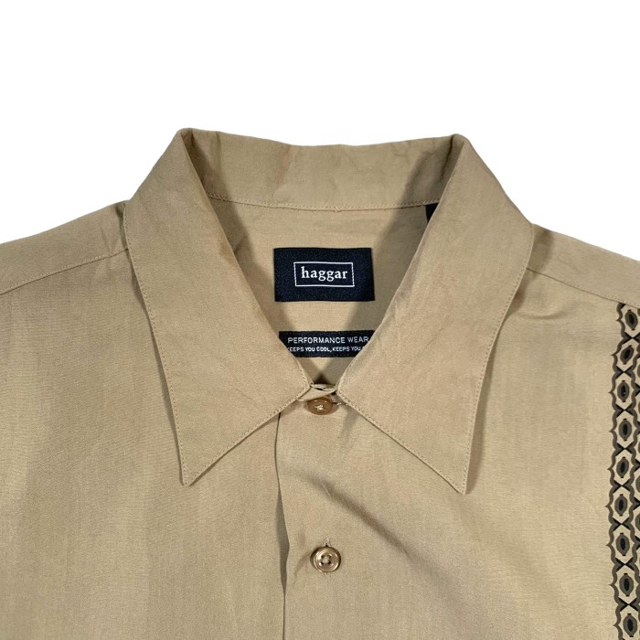 “haggar” S/S Open Collar Rayon Shirt | Vintage.City Vintage Shops, Vintage Fashion Trends
