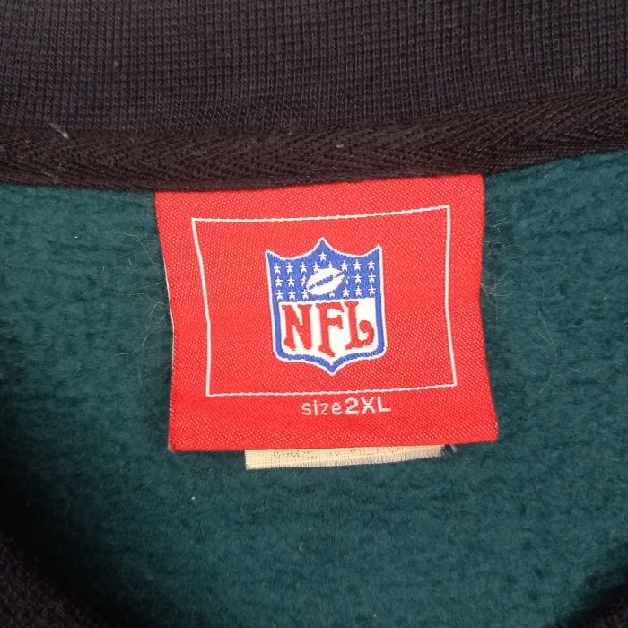 NFL　クルーネック　スウェット　アニマル　刺繍　フィラデルフィア　イーグルス　グリーン　2XL | Vintage.City 빈티지숍, 빈티지 코디 정보