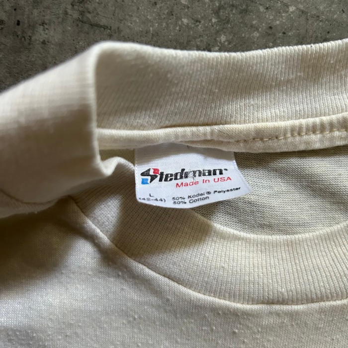 80s stedman ステッドマン tシャツ USA製 L ベージュ | Vintage.City 빈티지숍, 빈티지 코디 정보