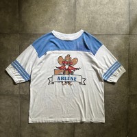 80s alore フットボールtシャツ USA製 XL 水色 キャラクター | Vintage.City 古着屋、古着コーデ情報を発信