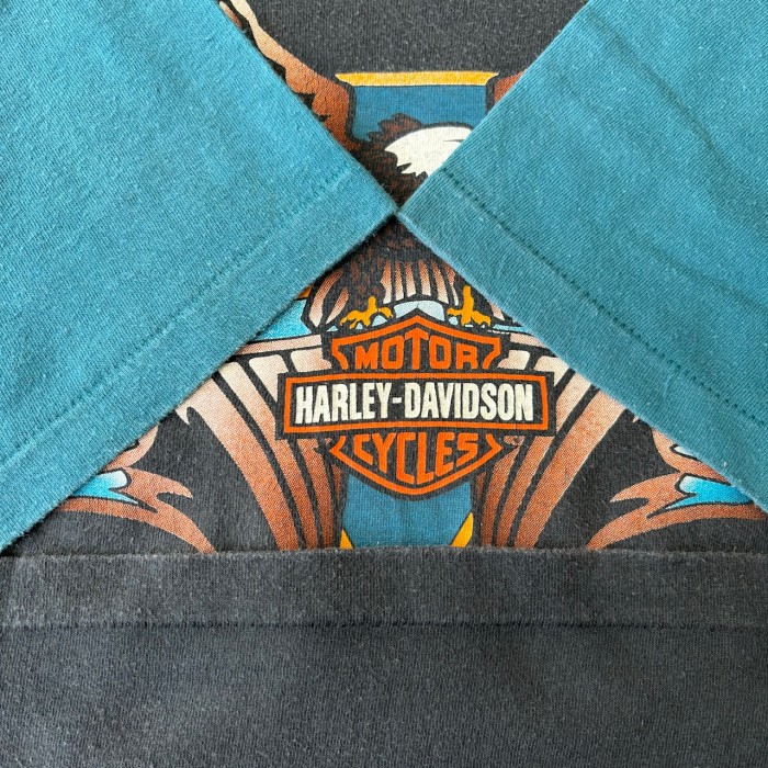 90’s Harley-Davidson/ハーレーダビッドソン Tシャツ バイク ツートンカラー プリントT 古着 fc-1897 | Vintage.City 古着屋、古着コーデ情報を発信