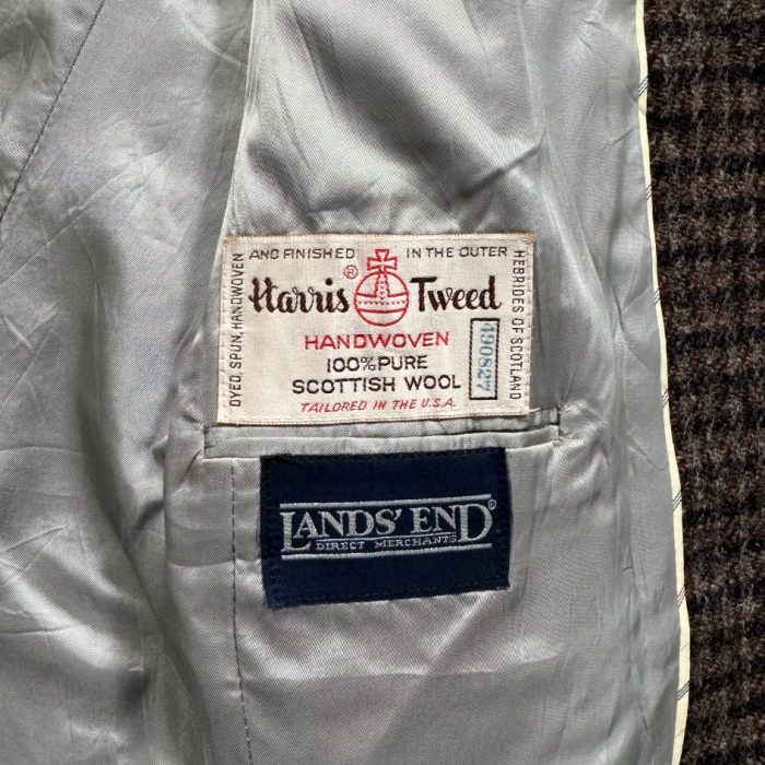 【LANDS'END】Harris Tweed ウールジャケット USA製 | Vintage.City 빈티지숍, 빈티지 코디 정보