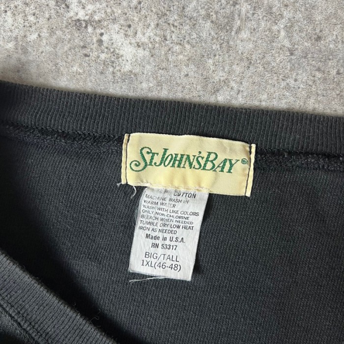 90s USA製 ST JOHN'S BAY 無地 フットボール Tシャツ XL / 90年代 オールド アメリカ製 JCPenney JCペニー ロンT ブラック 黒 | Vintage.City Vintage Shops, Vintage Fashion Trends