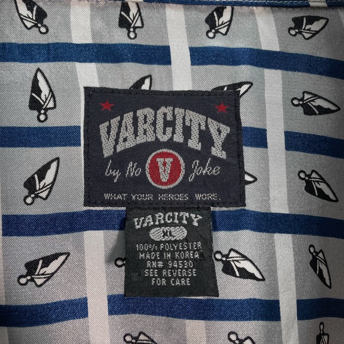 90-00s VARCITY L/S satin fabric all pattern shirt | Vintage.City Vintage Shops, Vintage Fashion Trends
