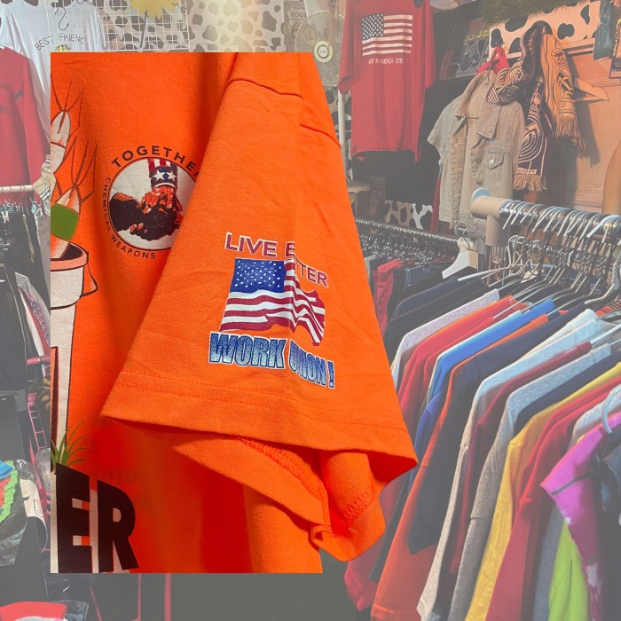 オーバーサイズ　Tシャツ　オレンジT 両面プリント | Vintage.City 빈티지숍, 빈티지 코디 정보