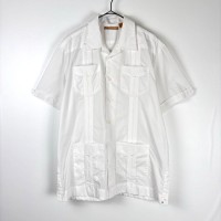 古着 90s havanera キューバシャツ ライン 開襟 半袖 ホワイト M | Vintage.City 古着屋、古着コーデ情報を発信