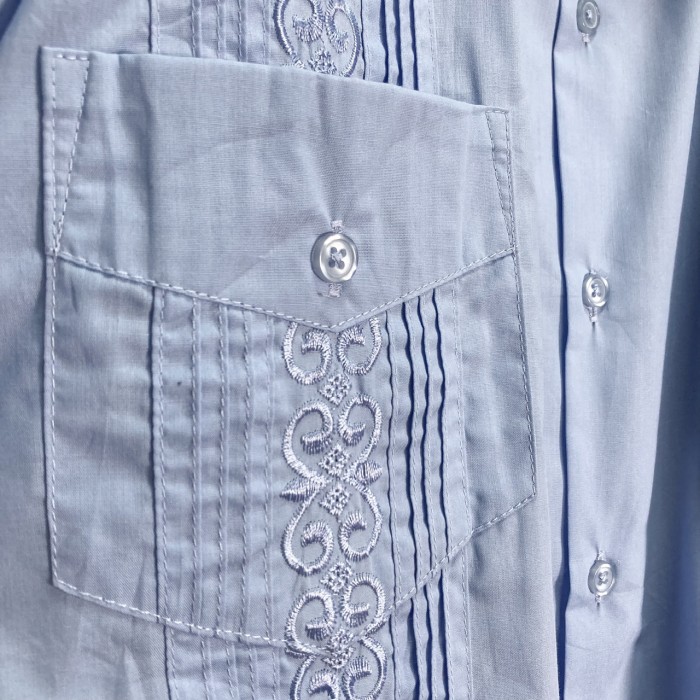 90-00s TropiCool L/S embroidered design Cuba shirt | Vintage.City 古着屋、古着コーデ情報を発信