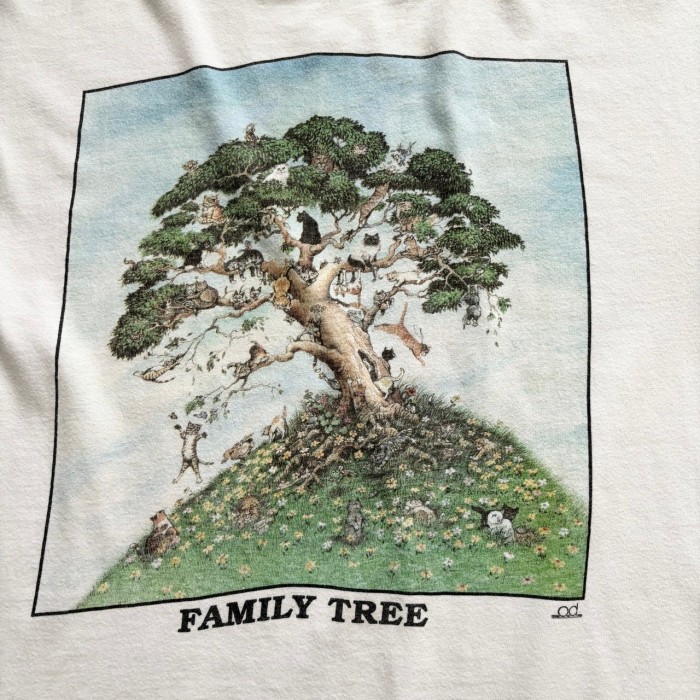 90s  USA製　FAMILY TREE animal パロディ　Tシャツ　古着 | Vintage.City 빈티지숍, 빈티지 코디 정보