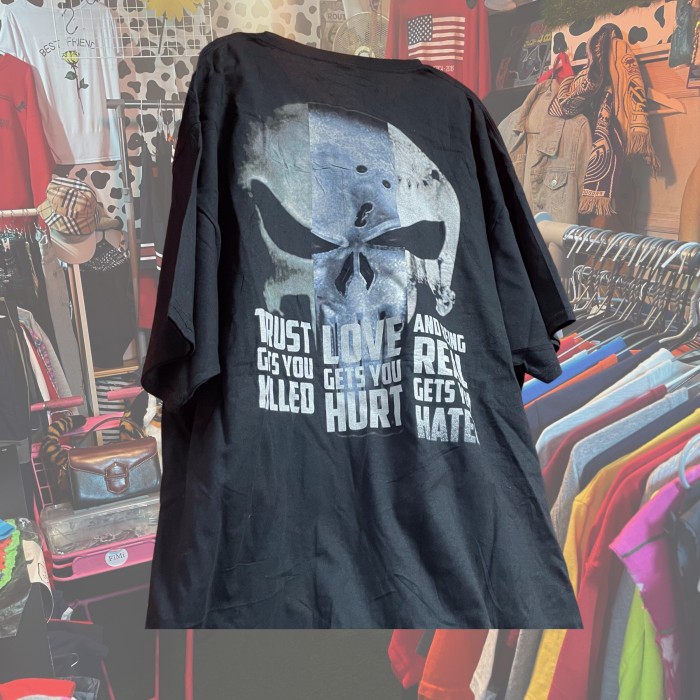 ドクロ　スカル　Tシャツ　フルーツオブザルーム バックプリント | Vintage.City 古着屋、古着コーデ情報を発信