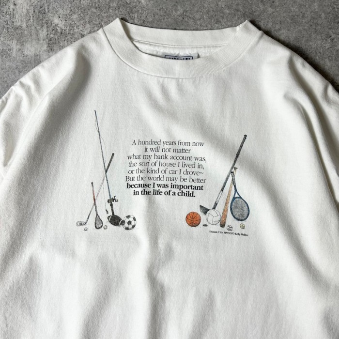 90s USA製 スポーツ メッセージ プリント 半袖 Tシャツ L / 90年代 アメリカ製 オールド シングル アート 白 | Vintage.City 빈티지숍, 빈티지 코디 정보