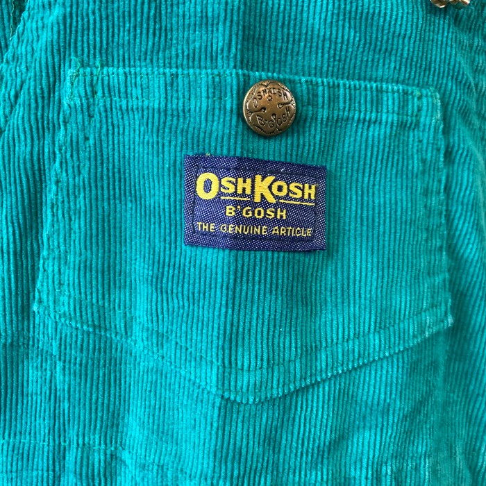 USA製 キッズ OSHKOSH 4T オーバーオール コーデュロイ 緑 | Vintage.City 古着屋、古着コーデ情報を発信