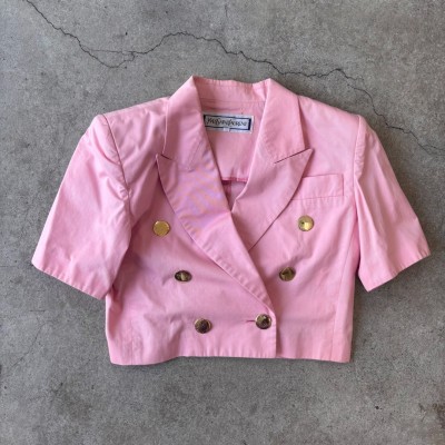 イヴサンローラン ジャケット ピンク S 36 セットアップ | Vintage.City 古着屋、古着コーデ情報を発信