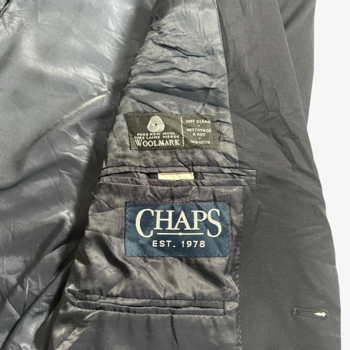【CHAPS】シングル ウール紺ブレザー | Vintage.City 古着屋、古着コーデ情報を発信
