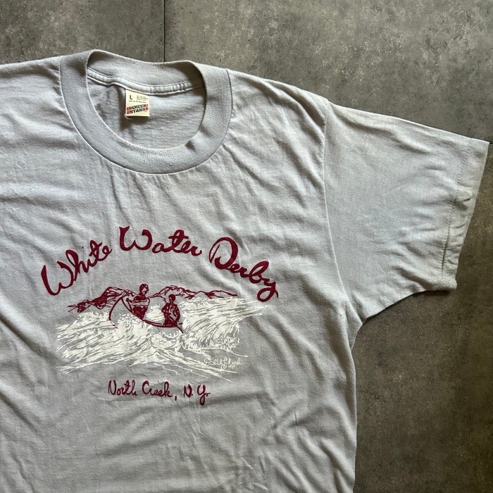 80s スクリーンスターズ tシャツ USA製 L ライトグレー カヌー | Vintage.City 빈티지숍, 빈티지 코디 정보