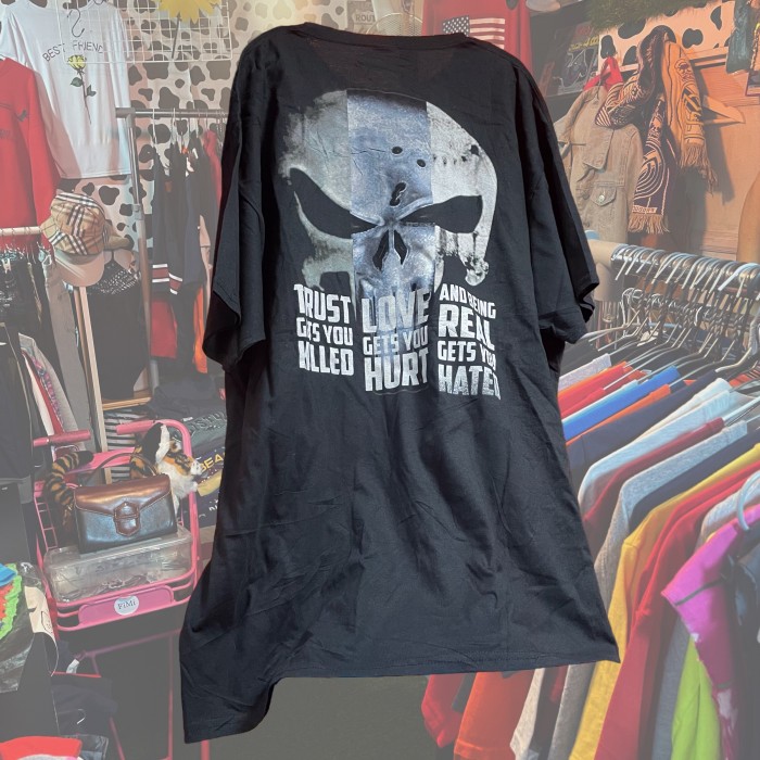 ドクロ　スカル　Tシャツ　フルーツオブザルーム バックプリント | Vintage.City 빈티지숍, 빈티지 코디 정보