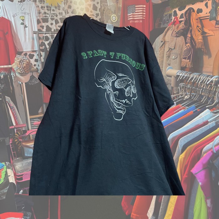 オーバーサイズ　Tシャツ ドクロ　スカル　ロック　両面プリント | Vintage.City 빈티지숍, 빈티지 코디 정보