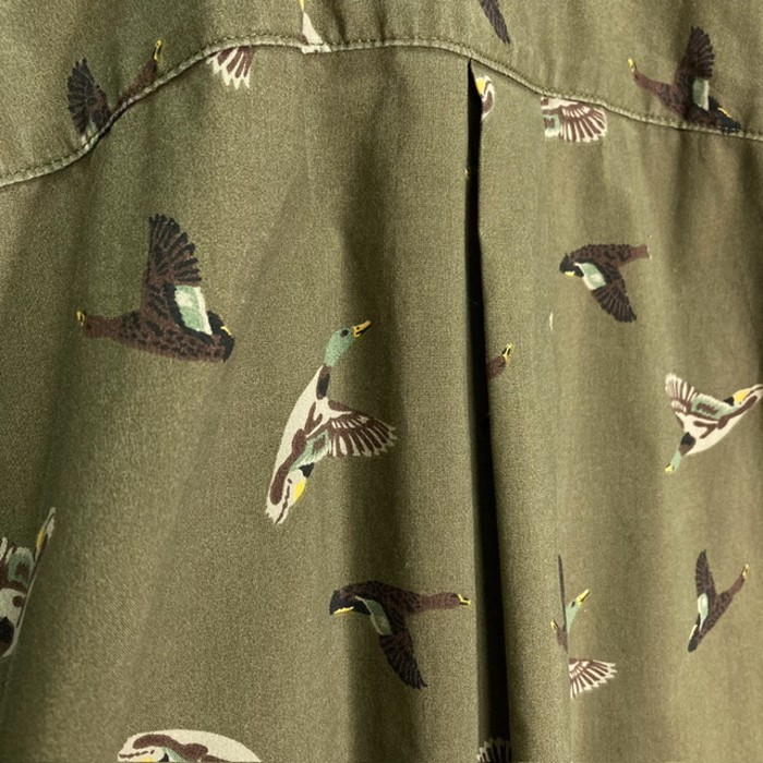 90-00s ST.JOHN'S BAY L/S bird animal pattern shirt | Vintage.City 古着屋、古着コーデ情報を発信