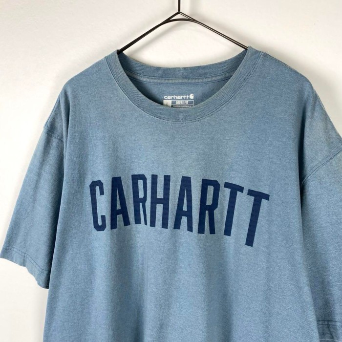 古着 Carhartt Tシャツ センターロゴ 刺繍ロゴ くすみブルー L | Vintage.City 빈티지숍, 빈티지 코디 정보
