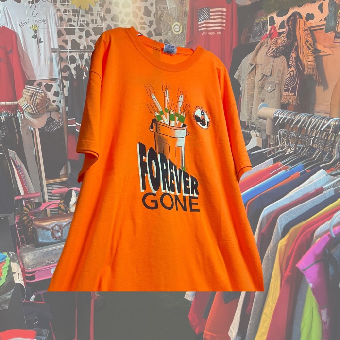 オーバーサイズ　Tシャツ　オレンジT 両面プリント | Vintage.City 古着屋、古着コーデ情報を発信