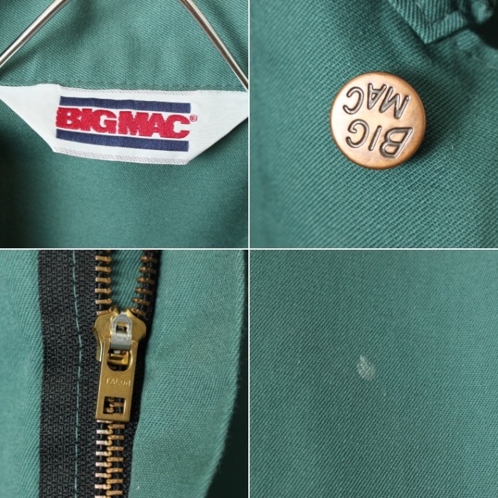 80s USA BIGMAC JCPenney オールインワン ツナギ グリーン 44T ワークウェア アメリカ古着 | Vintage.City 古着屋、古着コーデ情報を発信