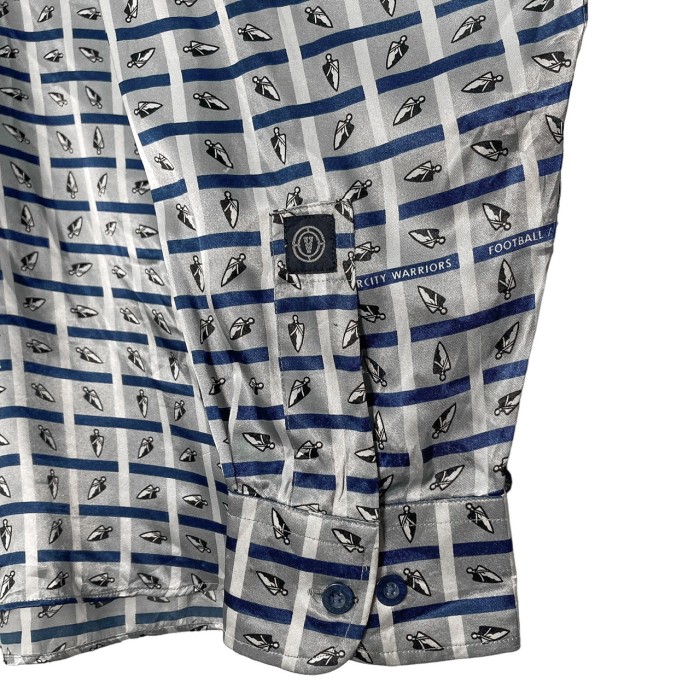 90-00s VARCITY L/S satin fabric all pattern shirt | Vintage.City 古着屋、古着コーデ情報を発信