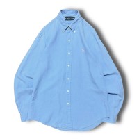 【Ralph Lauren】1990's シルクリネンボタンダウンシャツ ライトブルー | Vintage.City 빈티지숍, 빈티지 코디 정보
