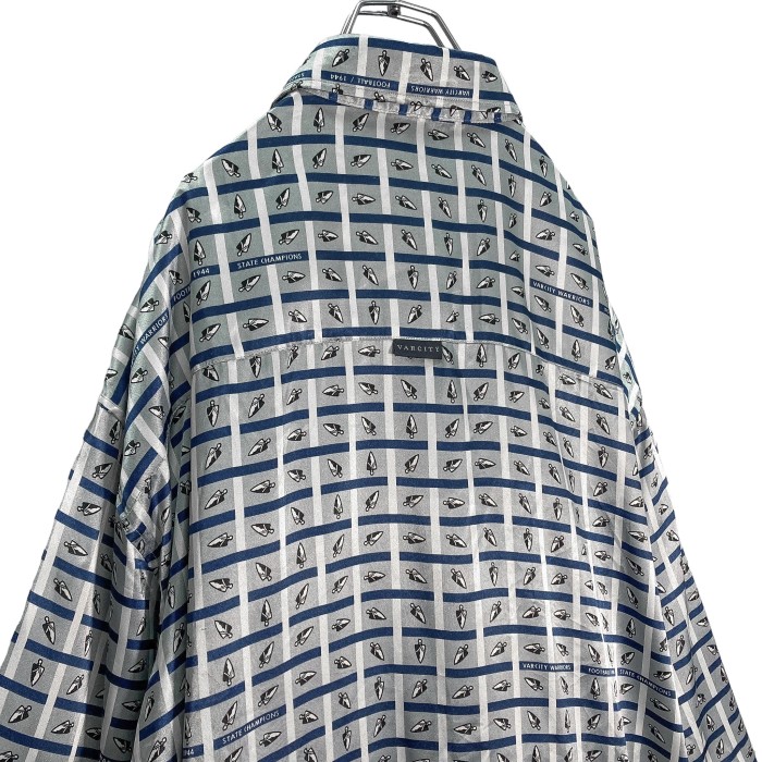 90-00s VARCITY L/S satin fabric all pattern shirt | Vintage.City 빈티지숍, 빈티지 코디 정보