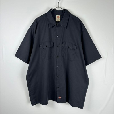 USA古着 Dickies シャツ 半袖 ワークシャツ 黒 ブラック 2XL | Vintage.City 古着屋、古着コーデ情報を発信