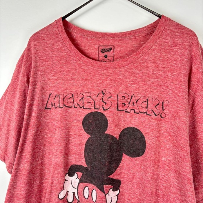 USA古着 Disney ミッキー Tシャツ 後ろ姿 霜降り レッド 2XL | Vintage.City 빈티지숍, 빈티지 코디 정보