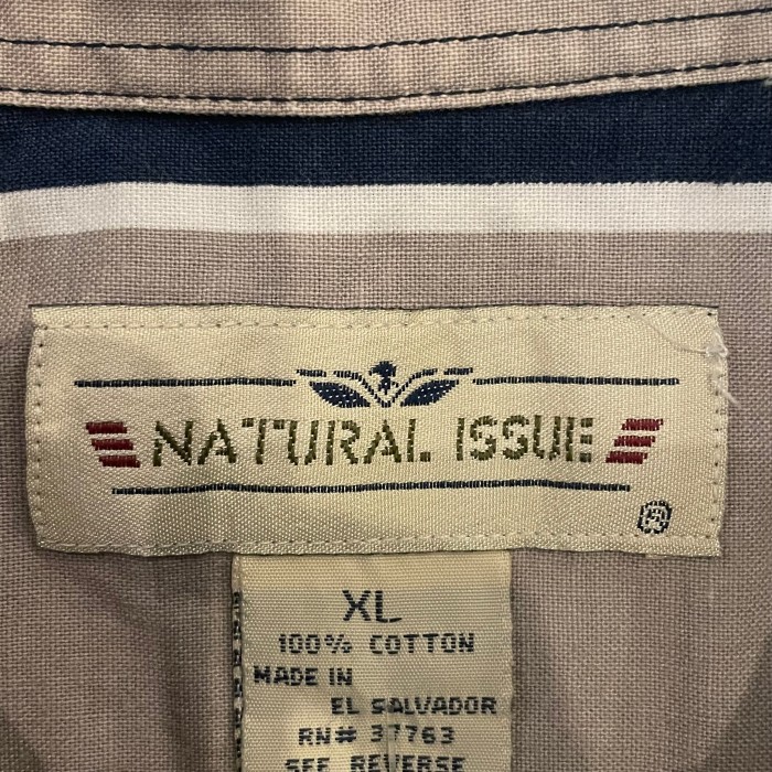 NATURAL ISSUE stripe design BD shirt | Vintage.City 빈티지숍, 빈티지 코디 정보