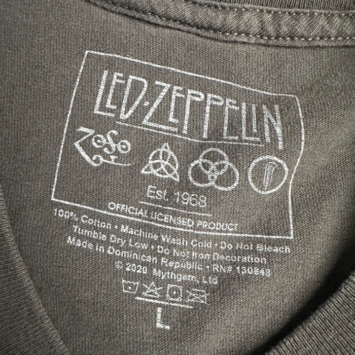 led zeppelin　レッドツェッペリン　バンドTシャツ　チャコール | Vintage.City 古着屋、古着コーデ情報を発信