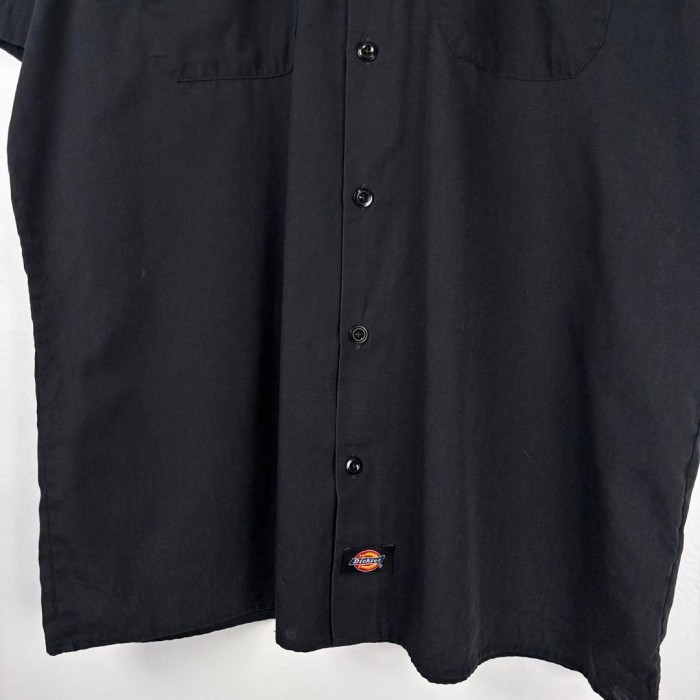 USA古着 Dickies 企業ロゴ ワークシャツ 開襟 半袖 ブラック L | Vintage.City 古着屋、古着コーデ情報を発信