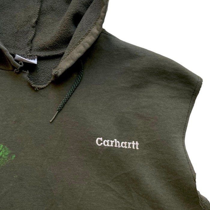 00’s Carhartt Cut Off Sweat Vest Hoodie | Vintage.City Vintage Shops, Vintage Fashion Trends