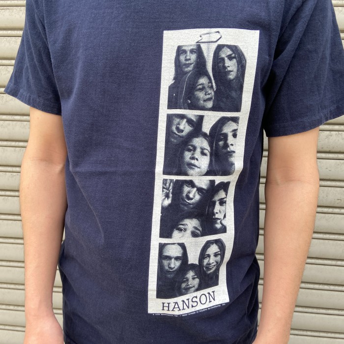 90s USA製　HANSON バンドTシャツ　プリントTシャツ　ネイビー　M | Vintage.City 古着屋、古着コーデ情報を発信