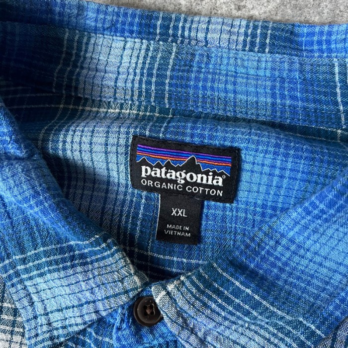 17年製 Patagonia チェック オーガニック コットン 長袖 シアサッカー シャツ XXL / パタゴニア ボックス A/C ブルー | Vintage.City 古着屋、古着コーデ情報を発信
