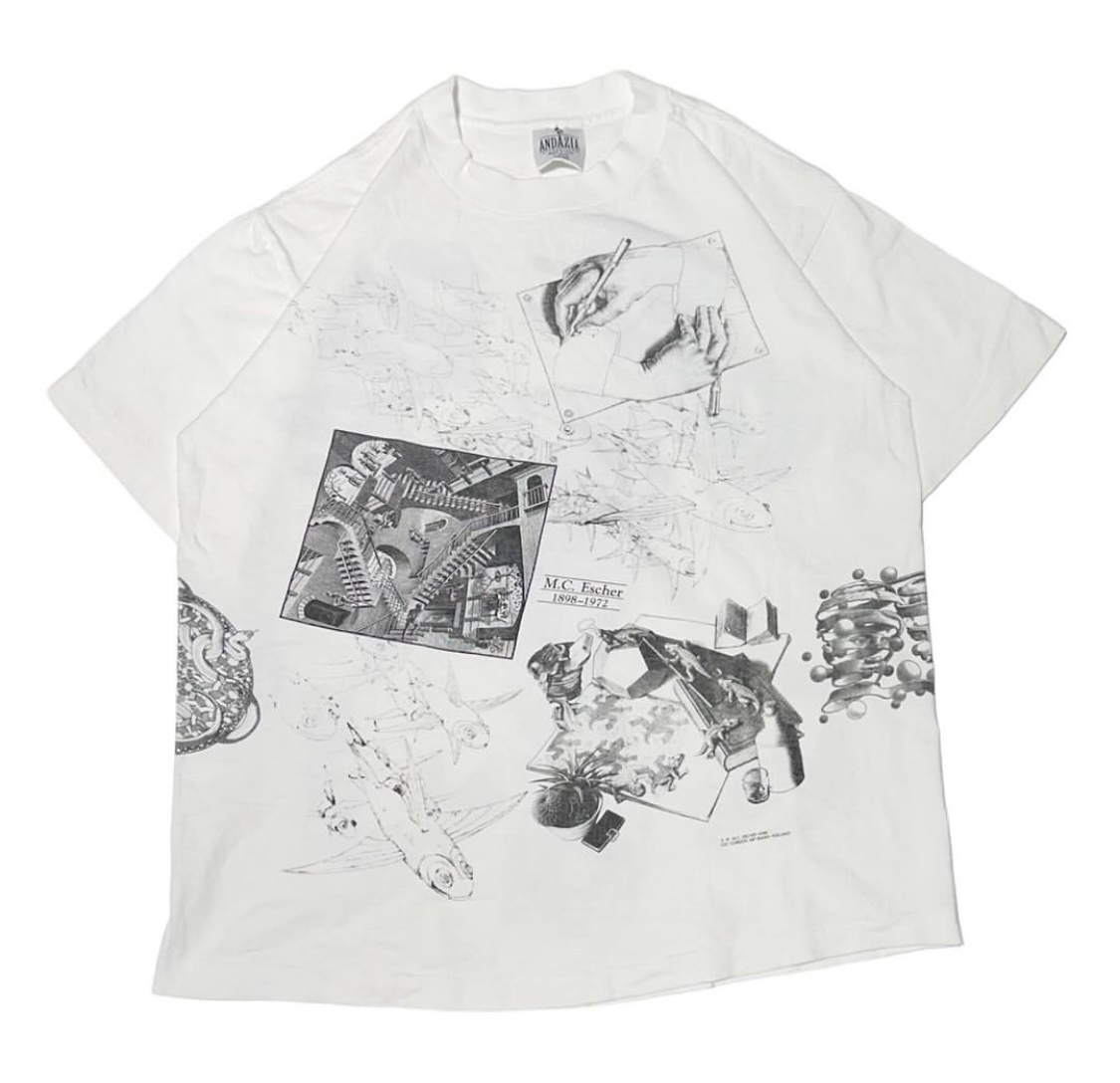 90s T-shirt M.C. Escher エッシャー Tシャツ | Vintage.City