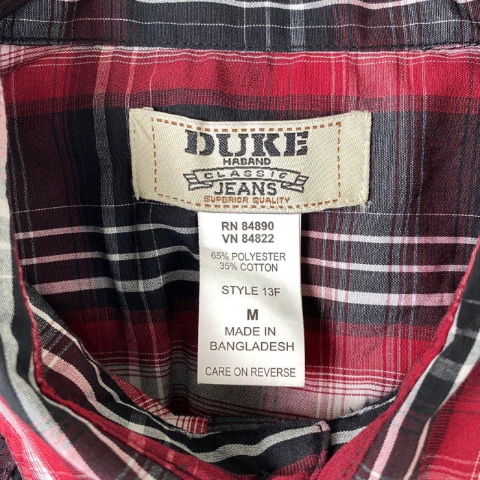 USA古着 DUKE ウエスタンシャツ 半袖 オンブレチェック 赤黒 M | Vintage.City 古着屋、古着コーデ情報を発信