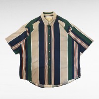 NATURAL ISSUE stripe design BD shirt | Vintage.City 古着屋、古着コーデ情報を発信