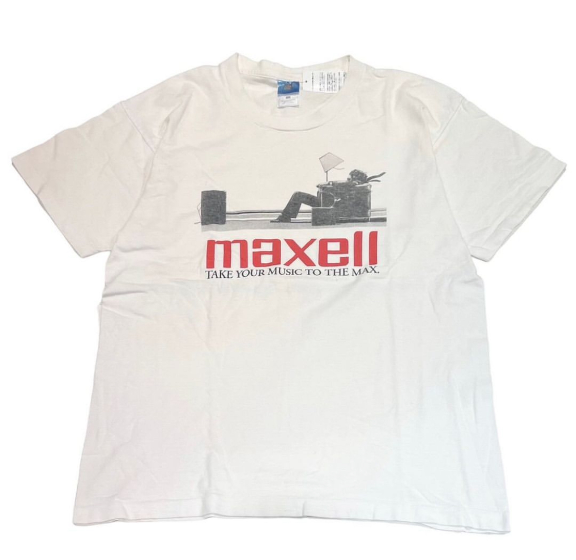 90s T-shirt MAXELL 企業Ｔシャツ マクセル | Vintage.City