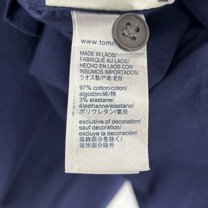 古着 トミーヒルフィガー シャツ 半袖 ワンポイント フラッグ ネイビー XL | Vintage.City 빈티지숍, 빈티지 코디 정보