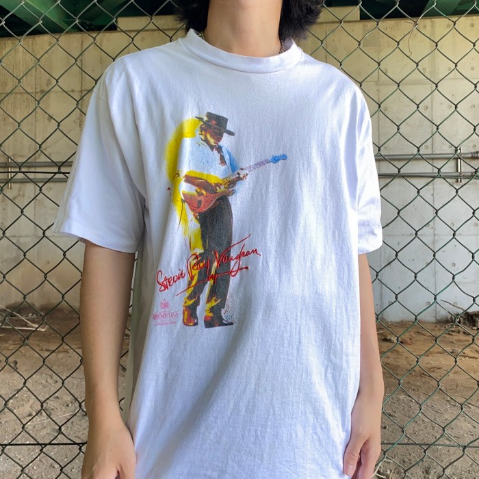 90's / Stevie Ray Vaughan print t-shirt バンドT | Vintage.City 古着屋、古着コーデ情報を発信
