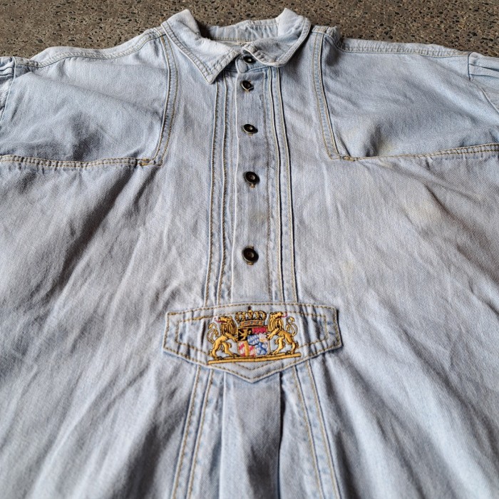 デニムチロリアンシャツ used [305007] | Vintage.City 古着屋、古着コーデ情報を発信