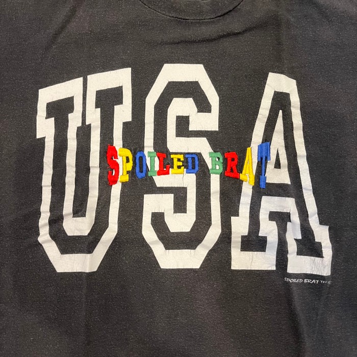 90s SPOILED BRAT print t-shirt(made in USA) | Vintage.City 빈티지숍, 빈티지 코디 정보
