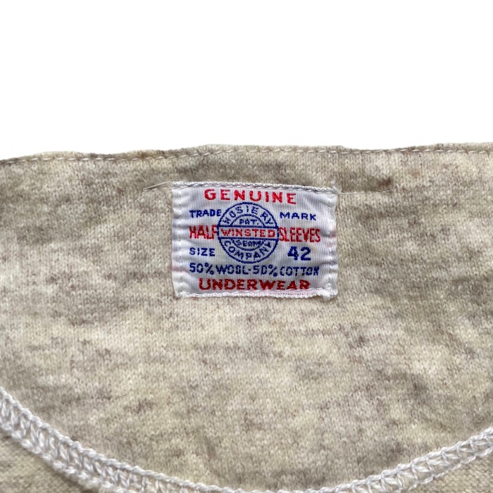 30〜40’s “HOSIERY COMPANY” S/S Wool Under Wear | Vintage.City 빈티지숍, 빈티지 코디 정보