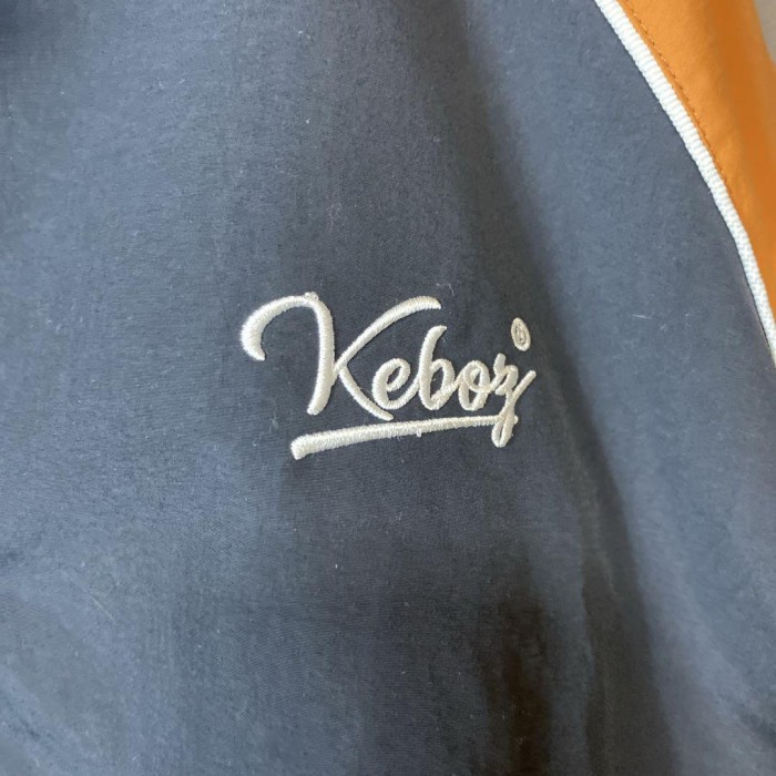 タグ付き KEBOZ big logo nylon track top size M 配送A ケボズ　背面ビッグ刺繍ロゴ　ナイロントラックジャケット | Vintage.City 빈티지숍, 빈티지 코디 정보