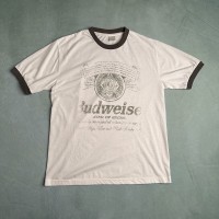 Budwiser　バドワイザー　お酒　リンガーTシャツ　白　チャコール | Vintage.City 빈티지숍, 빈티지 코디 정보