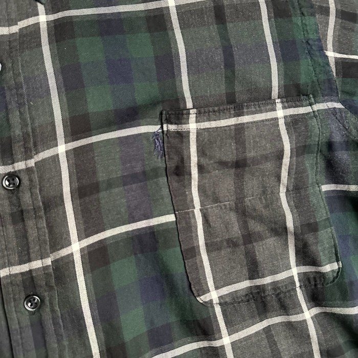 Ralph Lauren　ラルフローレン　BLAKE　チェックシャツ　長袖シャツ　黒　紺　緑 | Vintage.City 古着屋、古着コーデ情報を発信