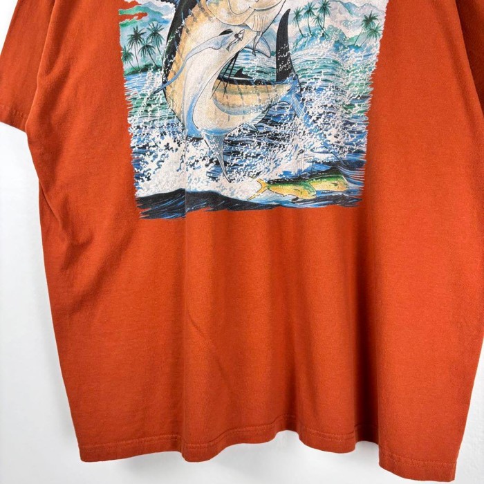 USA古着 Tシャツ 魚 カジキ シイラ バックプリント オレンジ 2XL | Vintage.City 빈티지숍, 빈티지 코디 정보