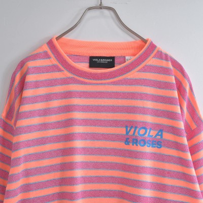VIOLA & ROSES ヴィオラ・アンド・ローゼズ ルーズシルエット ボーダー Tシャツ 半袖 カットソー トップス ロサンゼルス メンズLサイズ | Vintage.City Vintage Shops, Vintage Fashion Trends