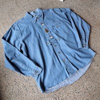 デニムチロリアンシャツ used [305006] | Vintage.City 빈티지숍, 빈티지 코디 정보
